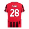 Koszulka AC Milan Thiaw 28 Domowe 2024-25 Koszulki Piłkarskie Krótki Rękaw